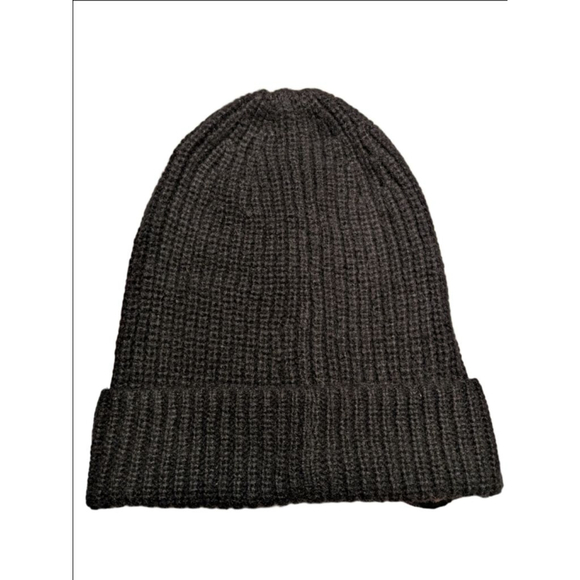 Women's Madewell One Size Black Ribbed Beanie - Picture 3 of 5